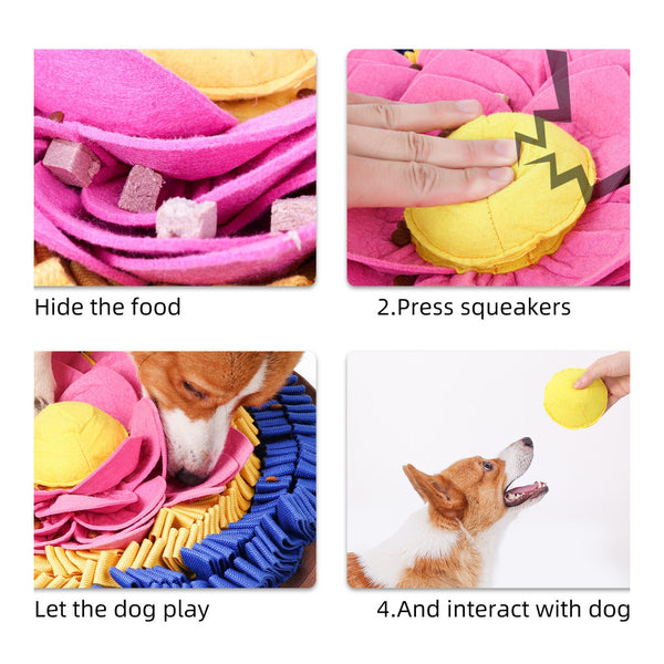 Detailaufnahme der hochwertigen Divine Lotus Schnüffelmatte