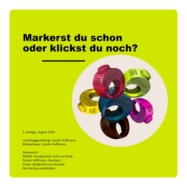 Übersicht Booklet "Markertraining".