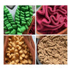 Detailaufnahme der Chonky Peanuts Schnüffelmatte – zeigt vielfältige textile Strukturen, Muster und hochwertige Materialien für robusten, abwechslungsreichen Schnüffelspaß.
